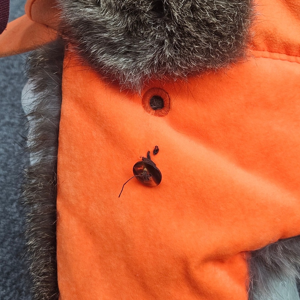 Mad Bomber Blaze Orange‎ Trapper Hat Size M Faux Fur Ear Flap Hunting Outdoor - Picture 3 of 9